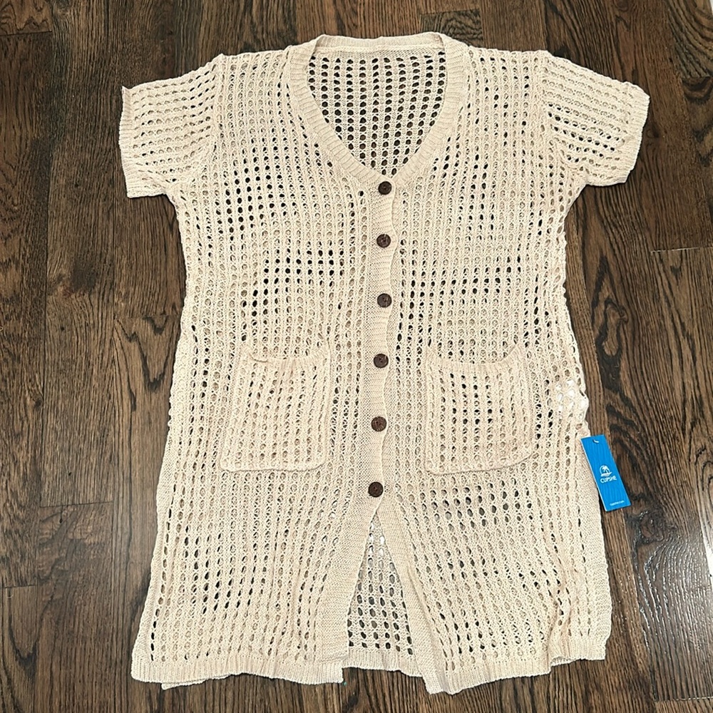 NEW Cupshe crochet swim coverup